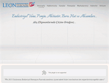 Tablet Screenshot of leonteknik.com